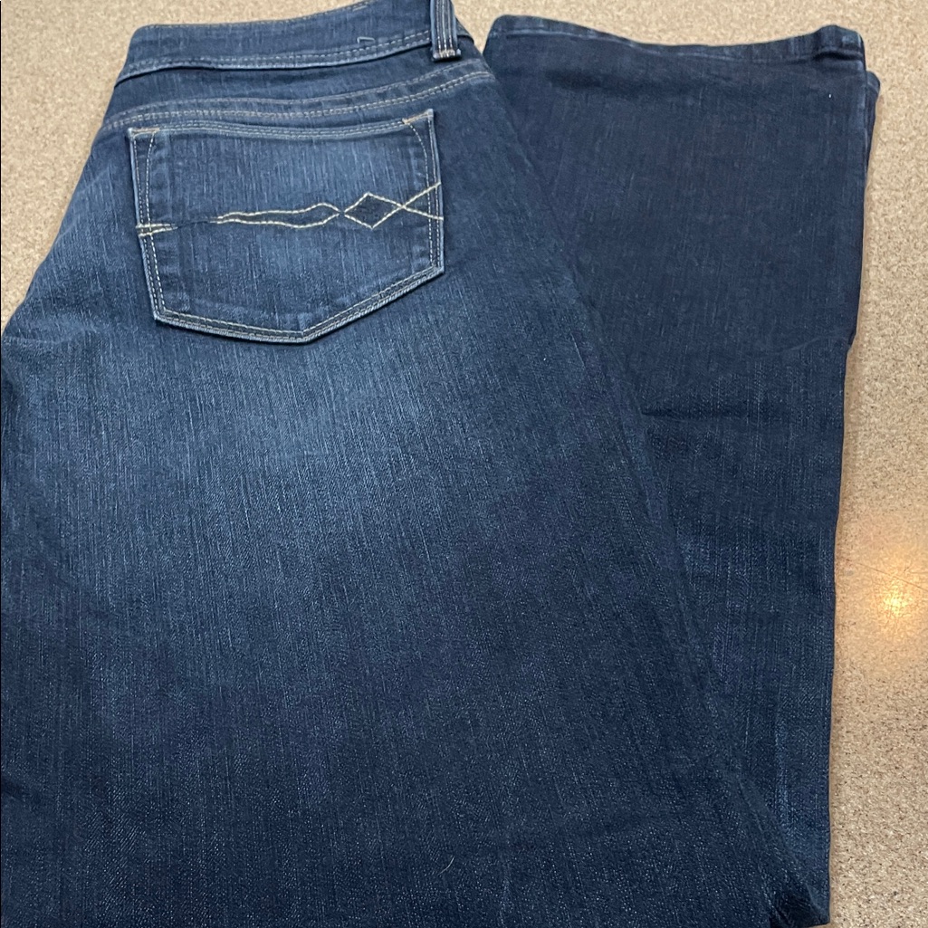 Lee Perfect Fit Stretchy Size 8 Dark Blue Denim Jeans
